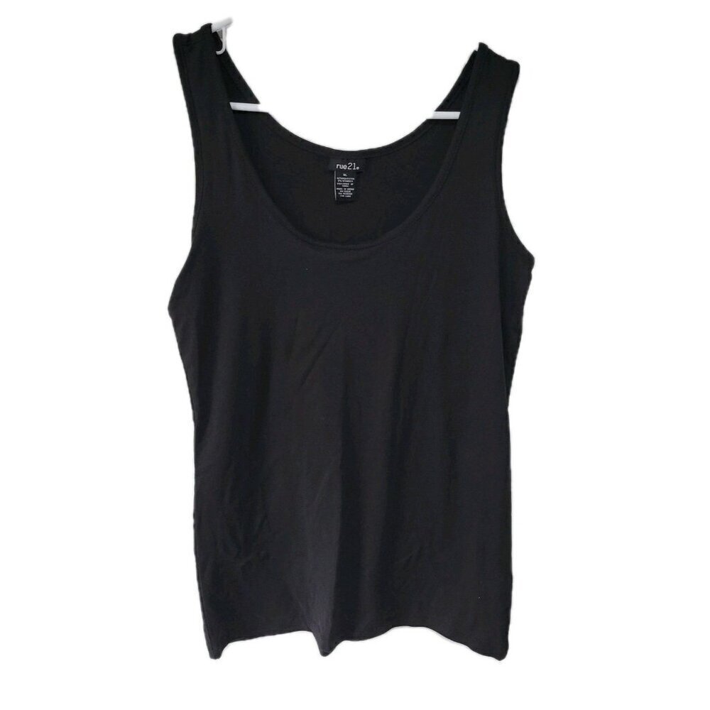 Rue 21 Tank Top XL Women's Black Stretch Soft Lightweight